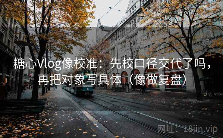 糖心Vlog像校准:先校口径交代了吗,再把对象写具体(像做复盘) 糖心Vlog像校准:先校口径交代了吗,再把对象写具体(像做复盘)