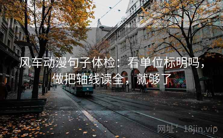 风车动漫句子体检：看单位标明吗，做把轴线读全，就够了